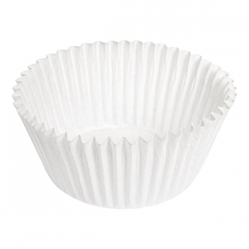 CAPSULES "PETITS FOURS" 50 G/M2 Ø 2,4x2 CM BLANC PARCH.INGRAISSABLE (500 UNITÉ) - Garcia de Pou