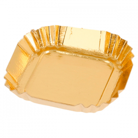 MINI PLATEAUX  325 G/M2 5,5x5,5 CM OR CARTON (100 UNITÉ) - Garcia de Pou