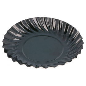 MINI PLATEAUX 325 G/M2 Ø 8,8 CM NOIR CARTON (100 UNITÉ) - Garcia de Pou