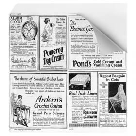 PAPIER INGRAISSABLES OUVERT 2 CÔTÉS FAST FOOD PFAS FREE "TIMES" 35 G/M2 16x16,5 CM BLANC PARCH.INGRAISSABLE (500 UNITÉ)
