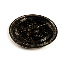 120 U. RÉCIPIENTS + COUVERCLES POUR SUSHI  Ø32x5 CM NOIR PS (120 UNITÉ) - Garcia de Pou