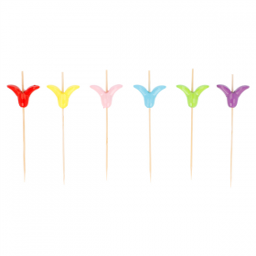 PIQUES "TULIPE"  9 (h) CM NATUREL BAMBOU (100 UNITÉ) - Garcia de Pou