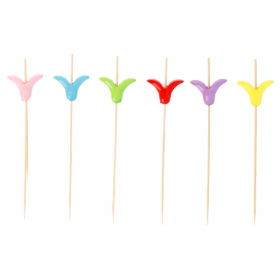PIQUES "TULIPE"  12 (h) CM NATUREL BAMBOU (100 UNITÉ) - Garcia de Pou