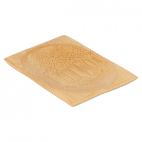 MINI ASSIETTES RECTANGULAIRES  6x8 CM NATUREL BAMBOU (24 UNITÉ) - Garcia de Pou
