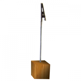 SOCLE PORTE-ÉTIQUETTES "ALLIGATOR"  11 (h) CM BOIS (1 UNITÉ) - Garcia de Pou