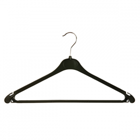 CINTRES ÉCONOMIQUES  42x23 CM NOIR PLASTIQUE (100 UNITÉ) - Garcia de Pou