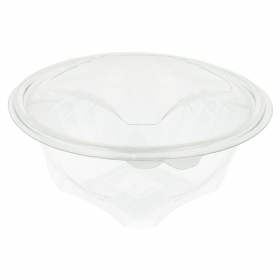 SALADIER AVEC CHARNIÈRE 1 L Ø 16,1x10,7 CM TRANSPARENT RPET (400 UNITÉ) - Garcia de Pou