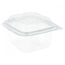 RÉCIPIENTS PÂTISSERIES + COUVERCLE 375 ML 11,3x12x7,4 CM TRANSPARENT RPET (700 UNITÉ) - Garcia de Pou