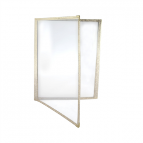 MENU "AMÉRICAIN" DIN-A4 2 CORPS   OR PVC (1 UNITÉ) - Garcia de Pou