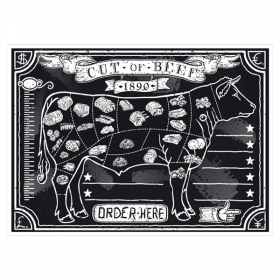 SETS DE TABLE OFFSET "STEAK HOUSE" 70 G/M2 31x43 CM QUADRICHROMIE PAPIER (2000 UNITÉ) - Garcia de Pou