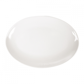 ASSIETTES OVALES "ASAMI WARE"  25,5x18 CM IVOIRE MÉLAMINE (15 UNITÉ) - Garcia de Pou