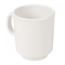 TASSES À CAFÉ "ASAMI WARE" 240 ML Ø 8x9 CM IVOIRE MÉLAMINE (12 UNITÉ) - Garcia de Pou