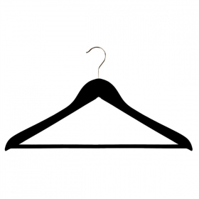 CINTRES STANDARD  44,5x1,2x23 CM NOIR BOIS (48 UNITÉ) - Garcia de Pou