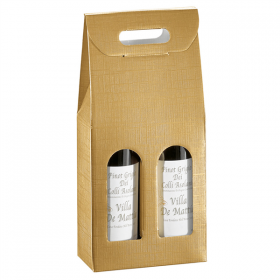 30 U. BOÎTES 2 BOUTEILLES "EL DORADO"  18x9x34 CM OR CARTON (1 UNITÉ) - Garcia de Pou