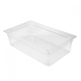 BAC GASTRONORM 1/1 19,1 L 53x32,5x15 CM TRANSPARENT POLYCARBONATE (1 UNITÉ) - Garcia de Pou