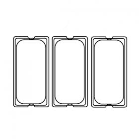 COUVERCLE 1/3 POUR RÉFÉRENCE 202.10/11  32,5x17,6 CM TRANSPARENT POLYCARBONATE (1 UNITÉ) - Garcia de Pou