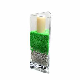 DECORATION VERRE  13,7x12x35 (h)CM TRANSPARENT VERRE (1 UNITÉ) - Garcia de Pou