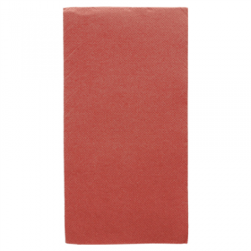 SERVIETTES ECOLABEL P. 1/8 "DOUBLE POINT" 18 G/M2 40x40 CM BORDEAUX OUATE (1300 UNITÉ)