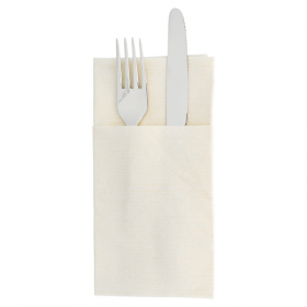 SERVIETTES KANGOUROU "LIKE LINEN" 70 G/M2 40x40 CM CREME SPUNLACE (700 UNITÉ) - Garcia de Pou