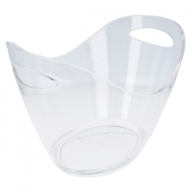 SEAU OVAL 3300 ML 27x20x20 CM TRANSPARENT ACRYLIQUE (1 UNITÉ) - Garcia de Pou