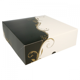 BOÎTES PATISSERIES SANS FENÊTRE "THEPACK CLASSIC" 250 G/M2 23x23x7,5 CM BLANC CARTON ONDULÉ NANO-MICRO (50 UNITÉ) - Garcia de Pou