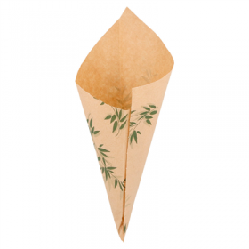 SACHETS EN POINTE PFAS FREE "FEEL GREEN" 70 G 60 G/M2 20x14 CM NATUREL PARCH.INGRAISSABLE (2000 UNITÉ)