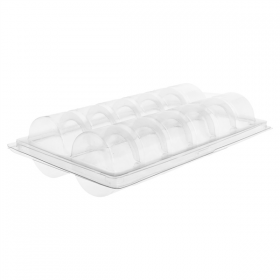 BLISTERS 12 MACARONS  13,3x22,5x5 CM TRANSPARENT PET (75 UNITÉ) - Garcia de Pou