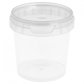 RÉCIPIENTS INVIOLABLES + COUVERCLES 155 ML Ø 6,9x6,8 CM TRANSPARENT PP (960 UNITÉ) - Garcia de Pou