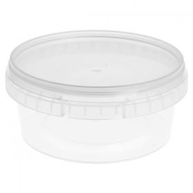 RÉCIPIENTS INVIOLABLES + COUVERCLES 300 ML Ø 11,8x5 CM TRANSPARENT PP (374 UNITÉ) - Garcia de Pou