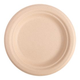 ASSIETTES "BIONIC"  Ø 15,5x1,4 CM NATUREL BAGASSE (1000 UNITÉ) - Garcia de Pou