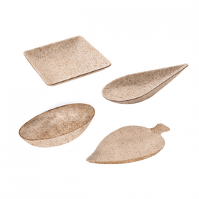 RÉCIPIENTS MISE EN BOUCHE "BIONIC"  NATUREL BAGASSE (1000 UNITÉ) - Garcia de Pou