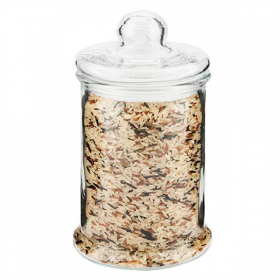 POT POUR STOCKER CYLINDRIQUE 2755 ML Ø 15x28,5 CM TRANSPARENT VERRE (6 UNITÉ) - Garcia de Pou
