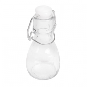 BOUTEILLE + FERMETURE CLIP 83 ML Ø 5,5x11 CM TRANSPARENT VERRE (96 UNITÉ) - Garcia de Pou