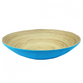 BOLS  Ø 30x9 CM TURQUOISE BAMBOU (1 UNITÉ) - Garcia de Pou