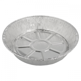 TOURTIERES RONDES 1070 ML Ø 21x4 CM ALUMINIUM (100 UNITÉ) - Garcia de Pou