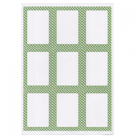 100 FEUILLES DIN A4 9 ÉTIQUETTES RECTANGULAIRES  6,3x9 CM BLANC PAPIER (1 UNITÉ) - Garcia de Pou