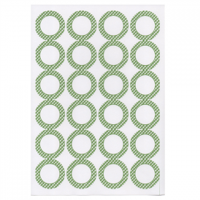 100 FEUILLES DIN A4 24 ÉTIQUETTES RONDES  Ø 4,2 CM BLANC PAPIER (1 UNITÉ) - Garcia de Pou