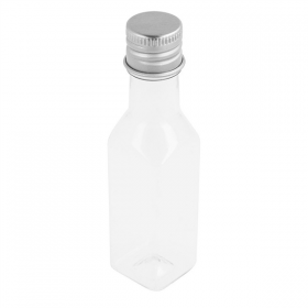 FLACONS AVEC BOUCHON EN ALUMINIUM 35 ML Ø2,5x9,6 CM TRANSPARENT PET (100 UNITÉ) - Garcia de Pou