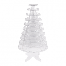 PYRAMIDE 92 MACARONS  Ø 33,8x47,5 CM TRANSPARENT PVC (1 UNITÉ) - Garcia de Pou