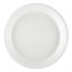 ASSIETTES "BIONIC"  Ø 30x2,5 CM BLANC BAGASSE (200 UNITÉ) - Garcia de Pou