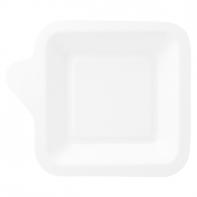 ASSIETTES CARRÉES "BIONIC"  11x11x1,7 CM BLANC BAGASSE (1000 UNITÉ) - Garcia de Pou