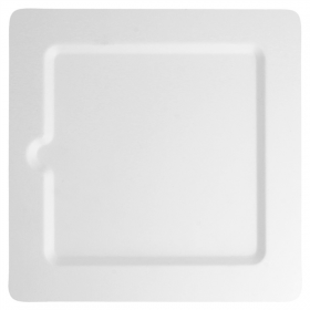 ASSIETTES CARRÉES "BIONIC"  20x20x1 CM BLANC BAGASSE (200 UNITÉ) - Garcia de Pou