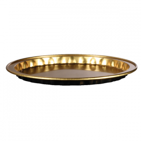 RÉCIPIENTS PÂTISSERIE 20 ML Ø8x0,6 CM OR/NOIR ALUMINIUM (100 UNITÉ) - Garcia de Pou