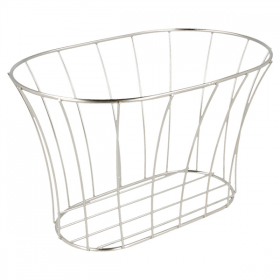 BASKET STYLE TOSCANE "ARTINOX"  21x12,7x12,7 CM ARGENTE INOX (12 UNITÉ) - Garcia de Pou