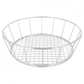 BASKET ROND "ARTINOX"  Ø 24,1x7 CM ARGENTE INOX (12 UNITÉ) - Garcia de Pou