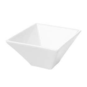 BOLS CARRÉS 300 ML 12,2x6 CM BLANC PORCELAINE (6 UNITÉ) - Garcia de Pou