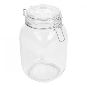 POT STOCKAGE + FERMETURE CLIP 1,5 L Ø 10,5x19,5 CM TRANSPARENT VERRE (12 UNITÉ) - Garcia de Pou