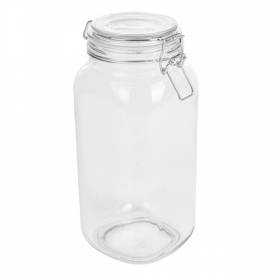 POT STOCKAGE + FERMETURE CLIP 2 L Ø 10,5x26 CM TRANSPARENT VERRE (12 UNITÉ) - Garcia de Pou