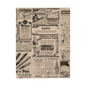 PAPIER INGRAISSABLES FAST FOOD PFAS FREE "TIMES" 38 G/M2 28x34 CM NATUREL PARCH.INGRAISSABLE (1000 UNITÉ)