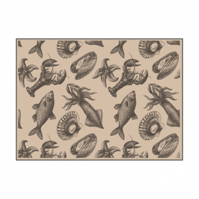 SETS DE TABLE OFFSET "MER"  70 G/M2 31x43 CM QUADRICHROMIE KRAFT (2000 UNITÉ) - Garcia de Pou